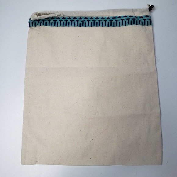Tory Burch Shoe Dust Bag Natural Beige Cinch Drawstring Close Storage - Picture 3 of 7